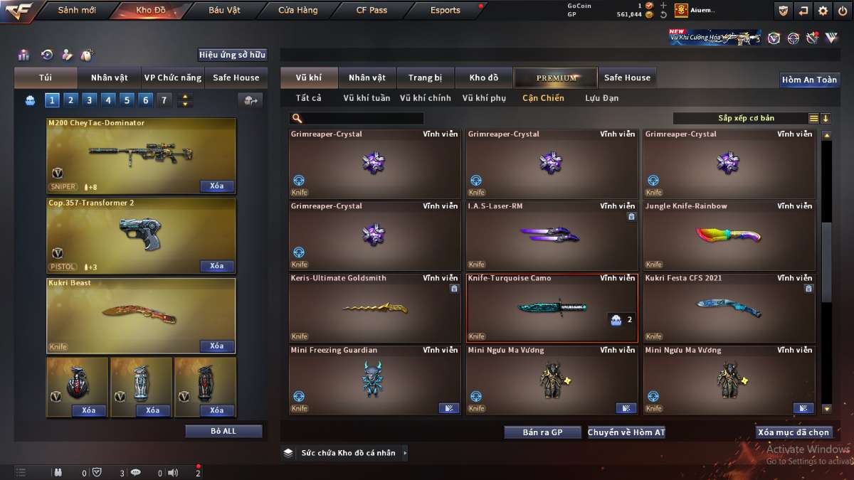 shop acc cf uy tin gia re